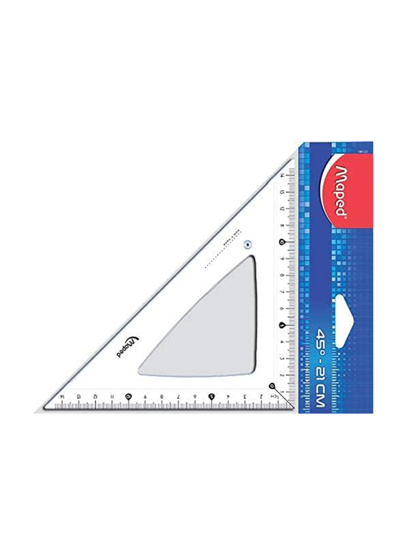 Maped, Drawing Cristal 60 Degree Set Square Length 210 mm, Clear