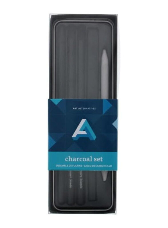 

Art Alternatives Charcoal Art Tin Set, Black