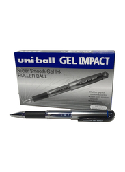 Uniball 12-Piece Impact Gel Rollerball Pen Set, 1.0mm, UM153S, Blue