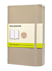 Moleskine Classic Small Plain Notebook, 9 x 14 cm, 192 Sheets, 70 GSM, Beige