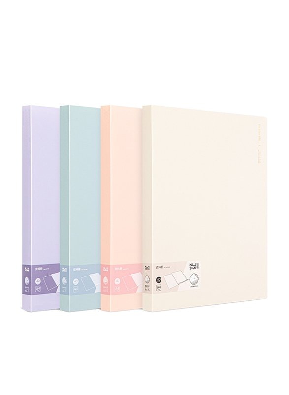 Nusign NS195 Display Book with 40 Pockets, Multicolour