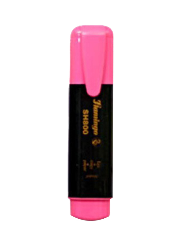 Flamingo Chisel Tip Text Highlighter, 10 Pieces, Pink