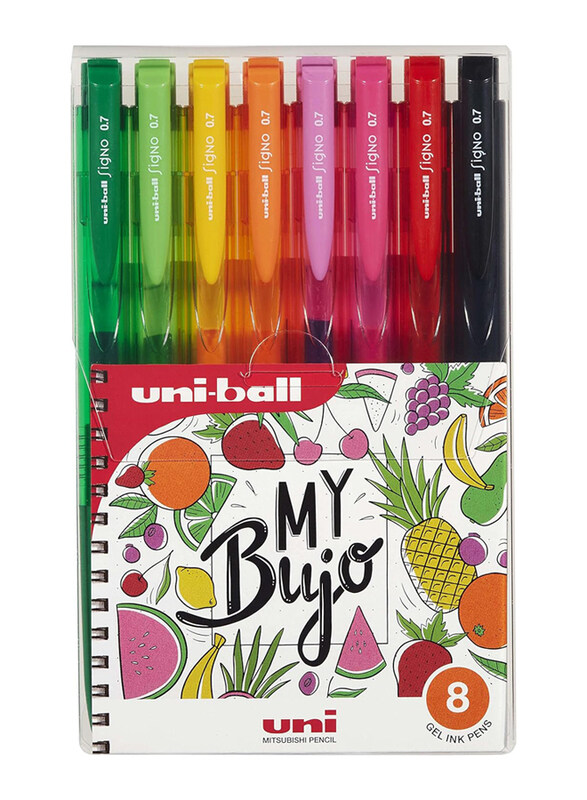 

Mitsubishi 8-Piece Uni-Ball Signo Gel Pen Set, 0.7mm, Assorted