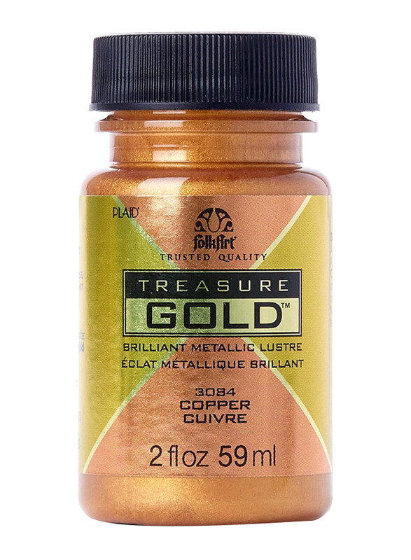 

Plaid Folkart Treasure Gold Paint, 59ml, Copper