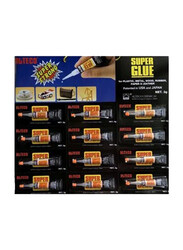 Alteco Super Glue Tubes, 12 x 3g, Black