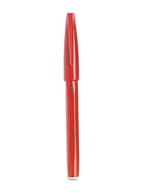 Pentel Fiber Tip Sign Pen, S520-B, Red