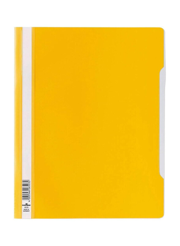 

Durable A4 Size Clear View Folder, 2570, 50 Pieces, Yellow