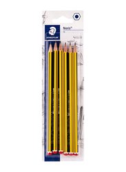 Staedtler Noris 6-Piece HB Blister Pencils, Black/Yellow