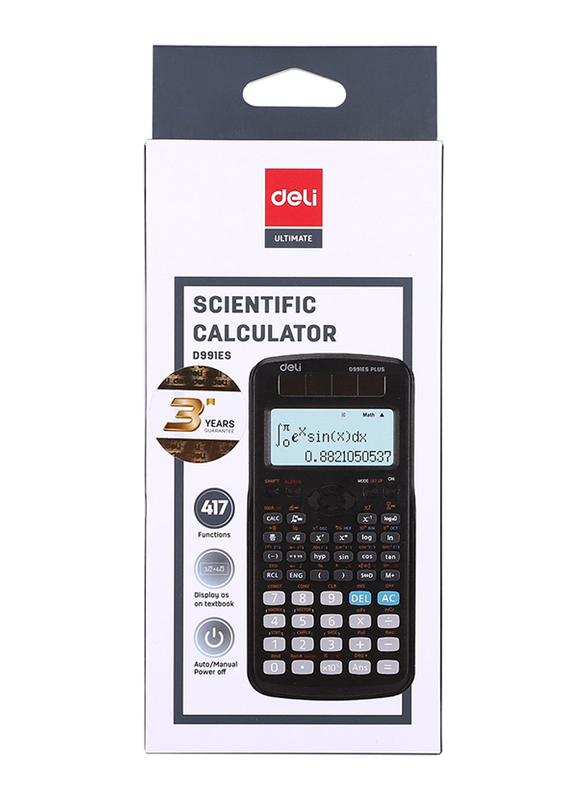 Deli Scientific Calculator ED991ES, Black