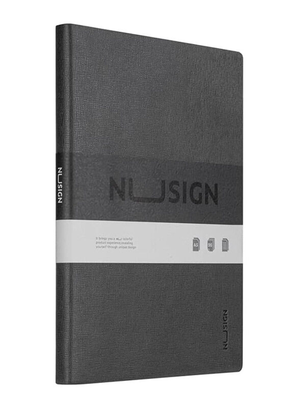 

Deli Nusign Notebook, 90 Sheets, A5 Size, NS262, Grey
