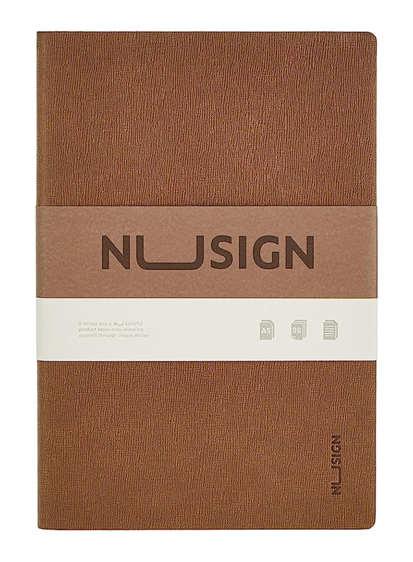 Deli Nusign Notebook, 96 Sheets, A5 Size, 100143591, Brown