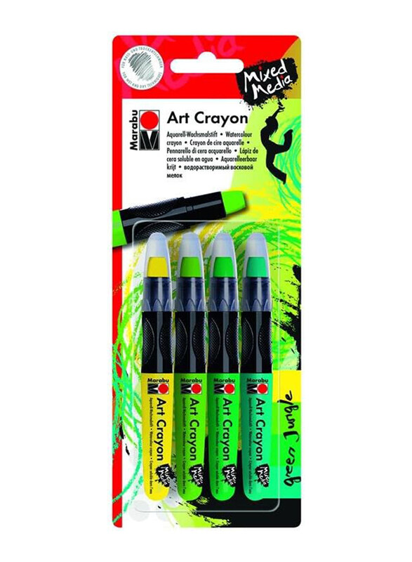 

Marabu Art Crayon Sets, 4 Pieces, Green/Yellow