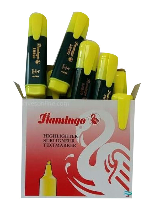 

Flamingo 10-Piece Highlighter Yellow