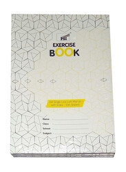 PSI Exercise Single Line Book with Margin & Index, 100 Sheets, A4 Size, 6 Pieces, White
