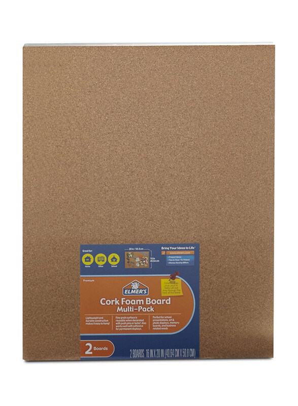 

Elmer's Cork Foam Board 16"X20", 2 Piece, Brown