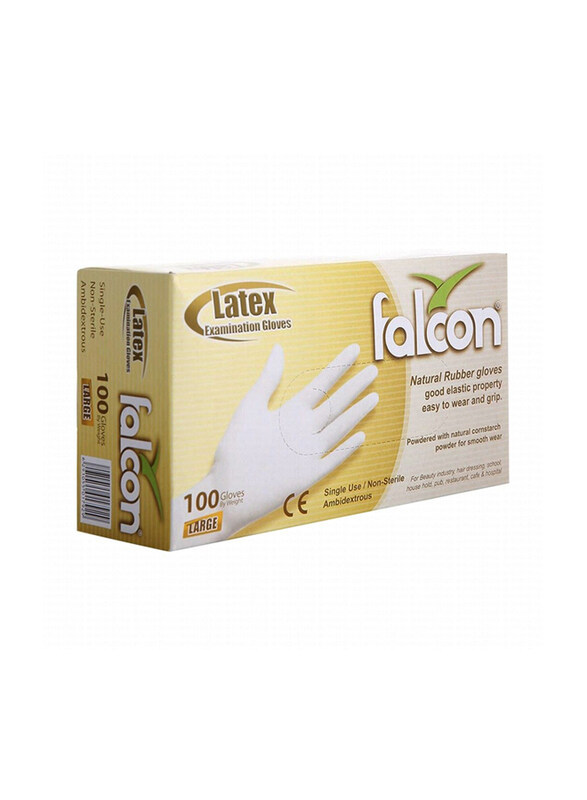 

Falcon Powder Free Latex Examination Gloves, Large, 100 Piece x 10 Packets
