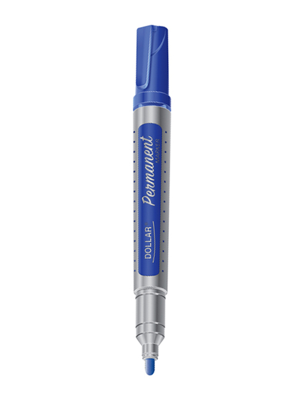 Dollar Permanent Marker Chisel, Blue