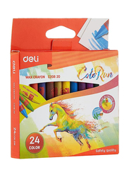 Deli Wax Crayon, 24 Piece, Multicolour