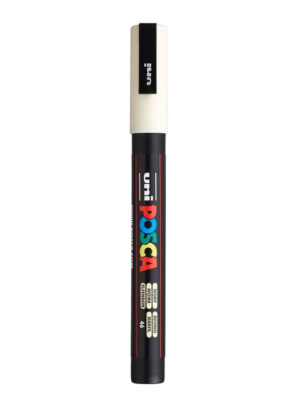 

Uni Posca Fine Bullet Paint Marker, Ivory