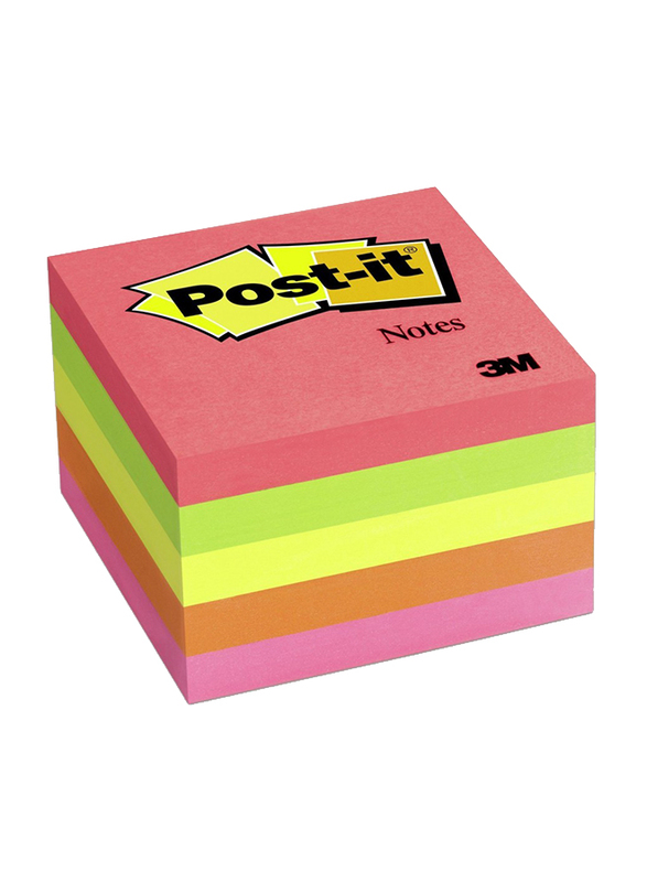 3M Post-It Sticky Notes, 3 x 3inch, 5 Piece, Multicolour