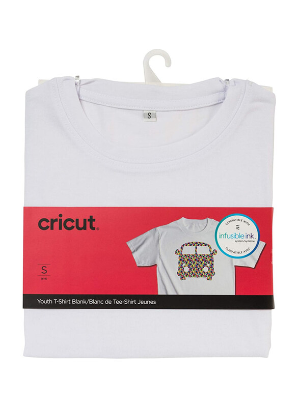 

Cricut Small Infusible Ink Blank T Shirt Round Neck, 1 Pieces, White