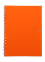 Fabriano Ecoqua Spiral Notebook, 70 Sheets, 85 GSM, A4 Size, Ms-19007313, Orange