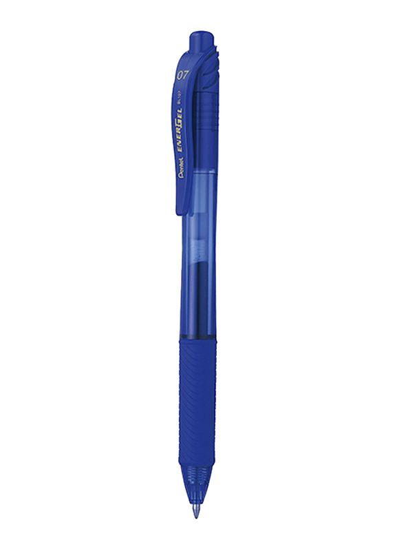 Pentel Energel X Metal tip Roller Ball Retractable Gel Pen, 0.7mm, Blue