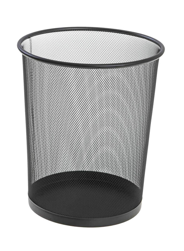 

Generic Metal Mesh Trash Bin, Small, Black