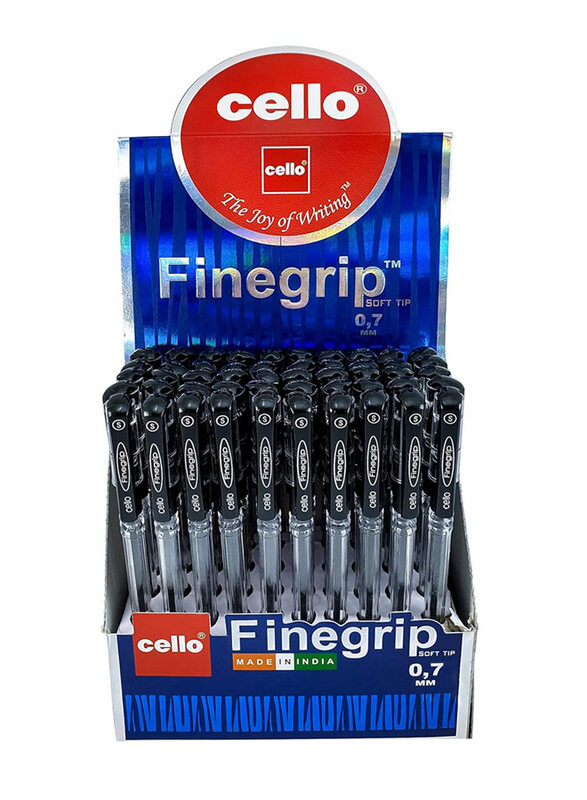 

Cello 50-Piece 0.7mm Finegrip Ball Pen, Black