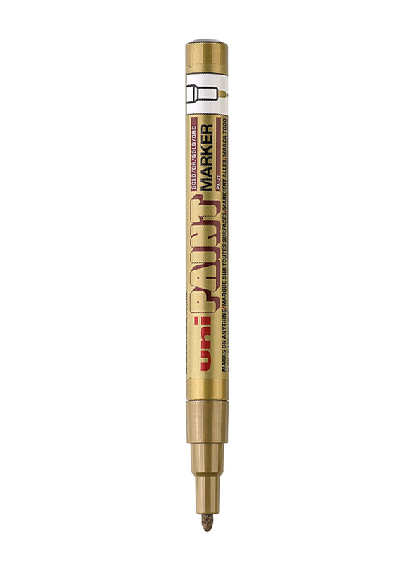 Mitsubishi Uniball Paint Bullet Tip Marker, Gold