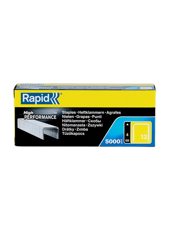 Rapid 13/4 Staples, 5000 Pieces, Silver