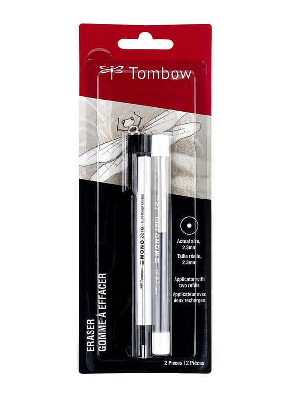 

Tombow Mono Zero Eraser & Refill Round, White