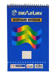 Sinarline Shorthand Notebook, 5 x 8 inch, 70 Sheets, 56 GSM, A5 Size, Blue