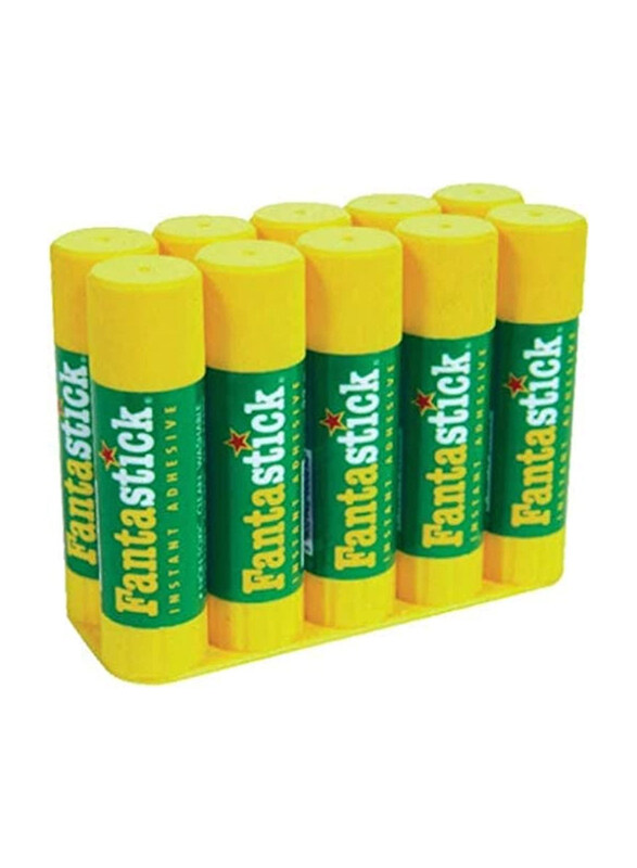 

Fantastick Glue Stick, 35gm, 10 Pieces, FK-G35S, Yellow