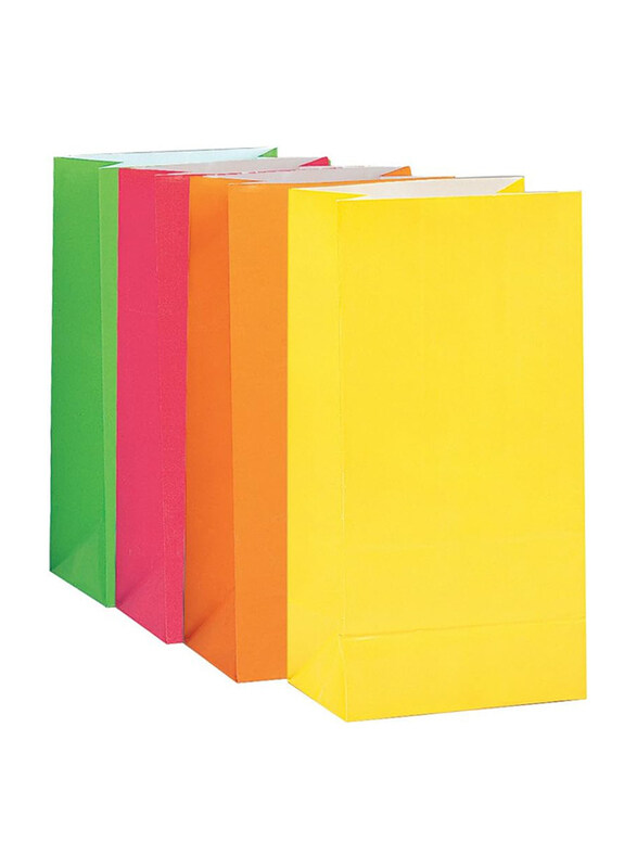 

Unique Paper Party Bag, 10 Pieces, 10 x 5 inch, Multicolour