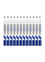 Deli 12-Piece EU00230 Chisel Tip Dry Erase Marker, Blue