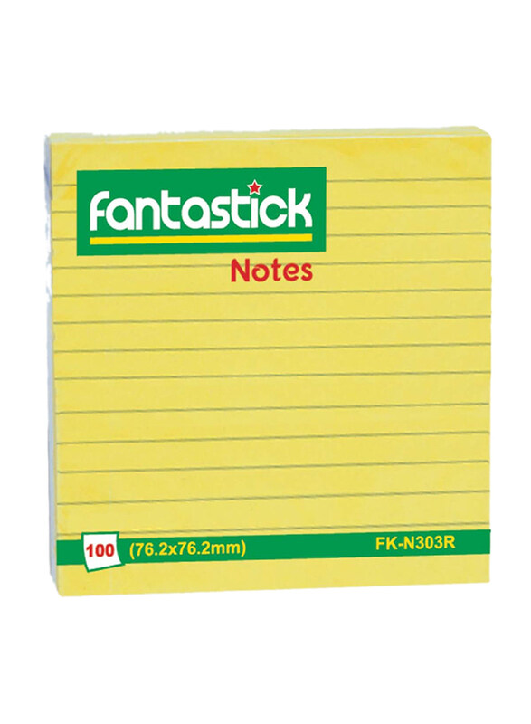 Fantastick Sticky Notes, 100 Sheets, Multicolour