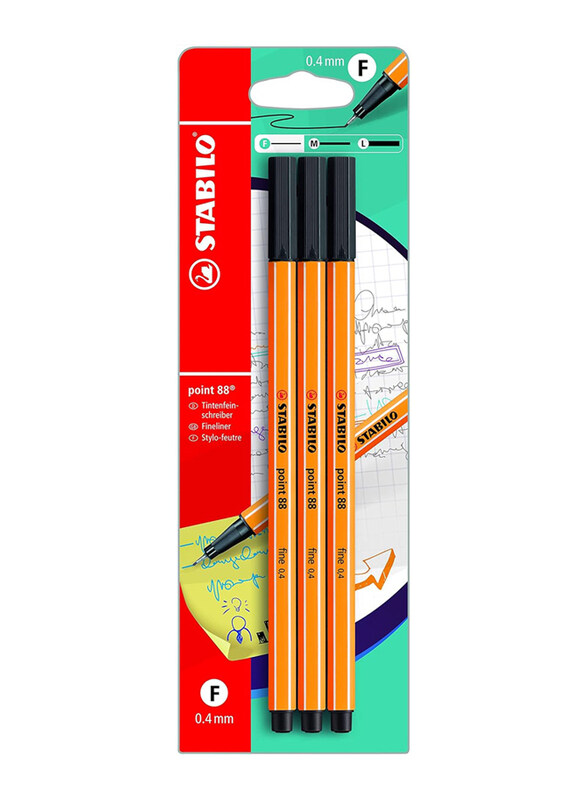 

Stabilo Point 88 Pen Set, Black