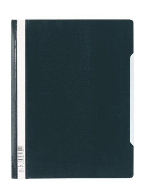 Durable 2570 Clear View Folder, A4 Size, Black