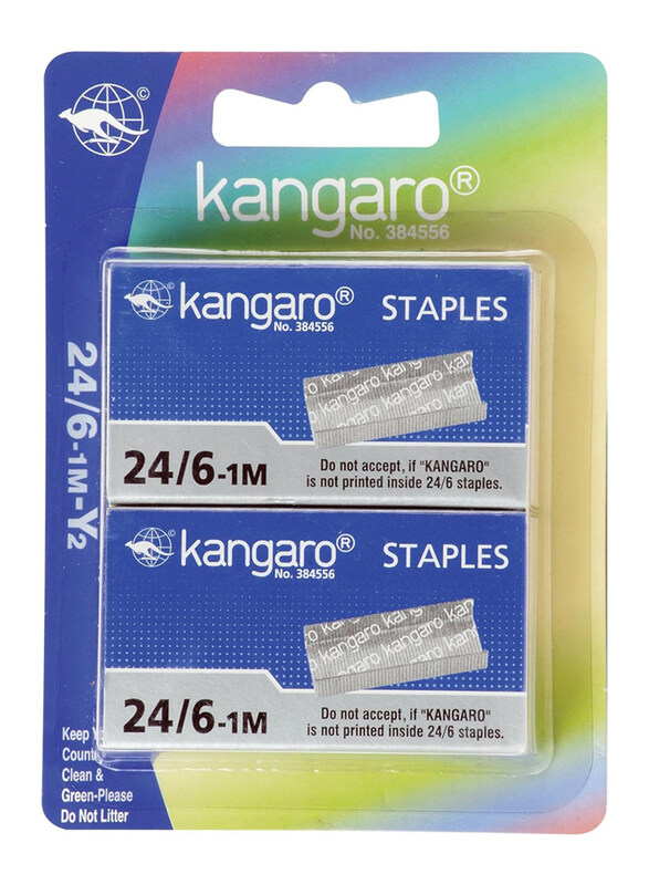 

Kangaro 24/6 1000 Staples, 2 Pieces, Silver