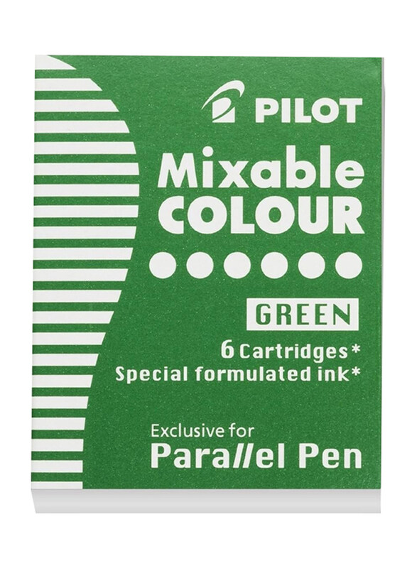 

Pilot 6-Piece Parallel Pen Ink Refill, Green