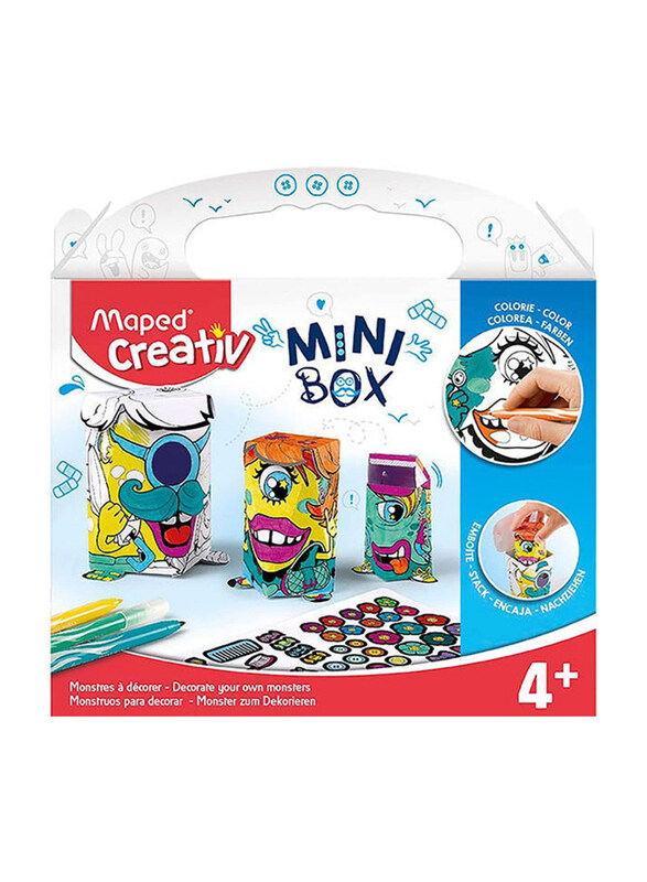 

Maped Monsters to Decorate Creative Mini Box, Multicolour