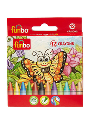 Funbo Crayon Set, 12 Pieces, Multicolour