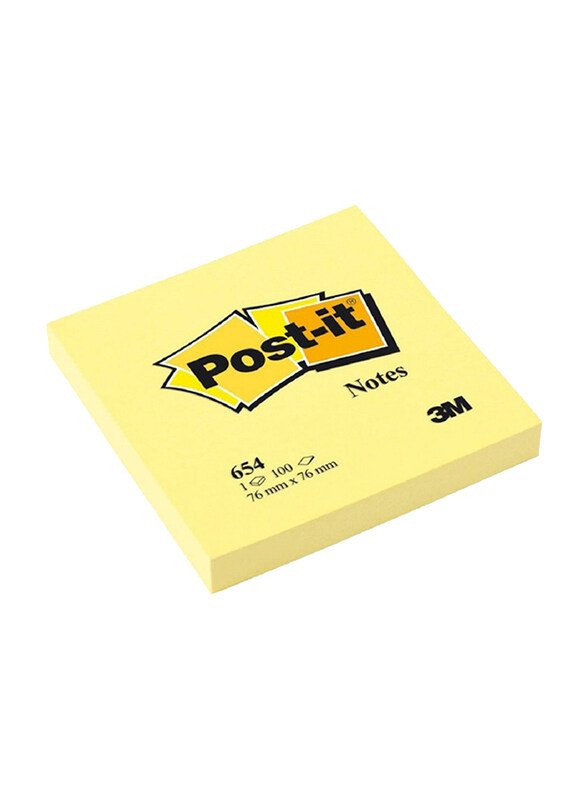 

3M Scotch Post-it Notes, 3x3", 100 Sheets