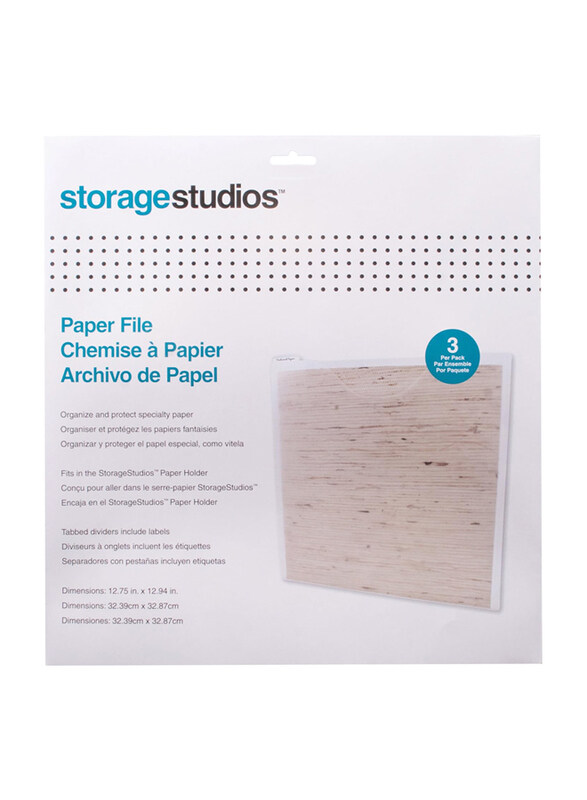 

Storage Studios Solutions Paper File, 3 Pieces, Clear