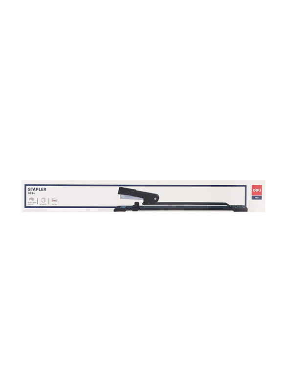 

Deli Long Arm Book Binding Standard Stapler, Silver