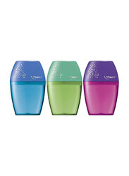 Maped 3-Piece One Hole Shaker Sharpener, Multicolour