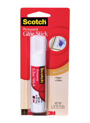 3M Scotch 15g Permanent Glue Stick, White