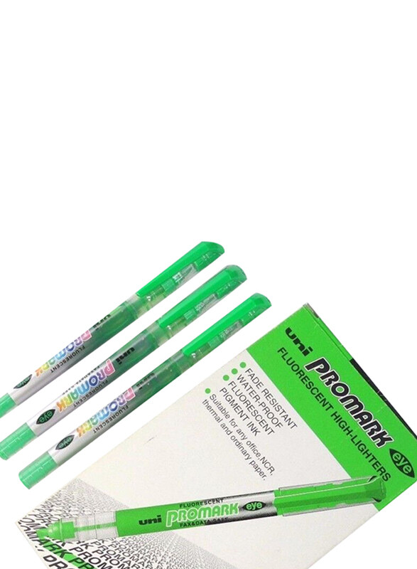 

Mitsubishi 12-Piece Promark Fluorescent Highlighter Set, Light Green