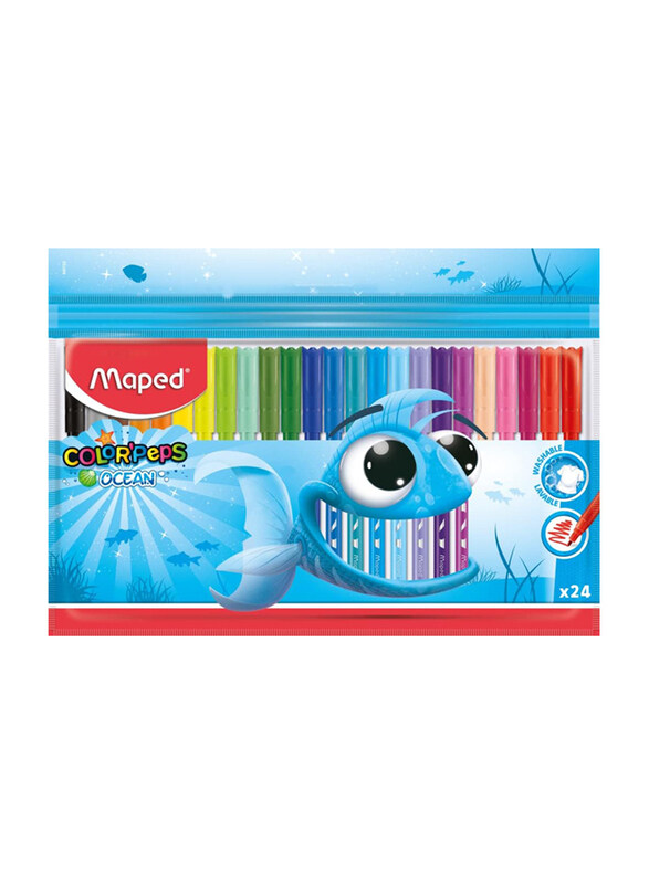 

Maped Colour Peps FeltTip Ocean, 24 Pieces, MD-845722, Multicolour
